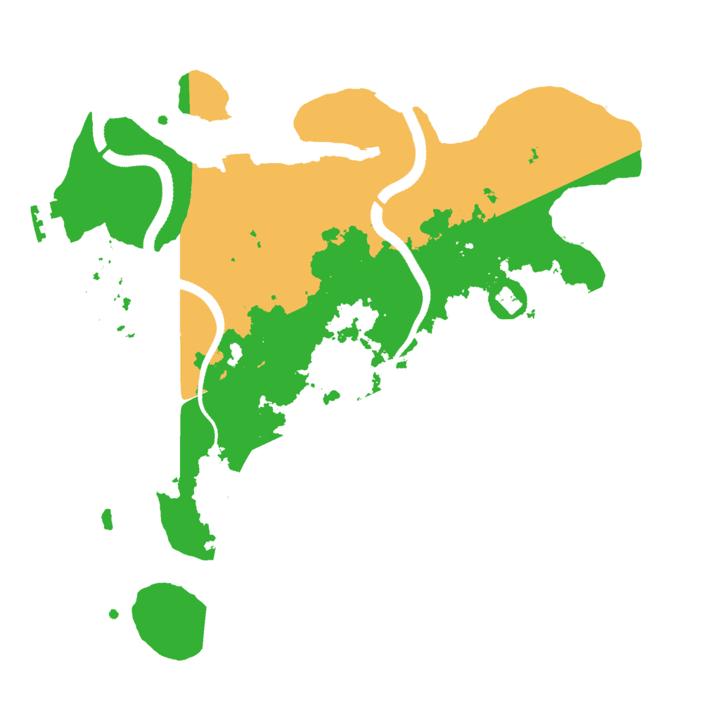 Biome Rust Map: Procedural Map, Size: 3000, Seed: 24047