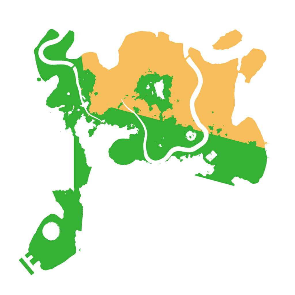 Biome Rust Map: Procedural Map, Size: 3000, Seed: 16495