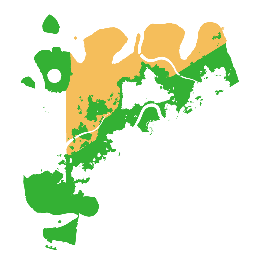 Biome Rust Map: Procedural Map, Size: 3500, Seed: 133123313