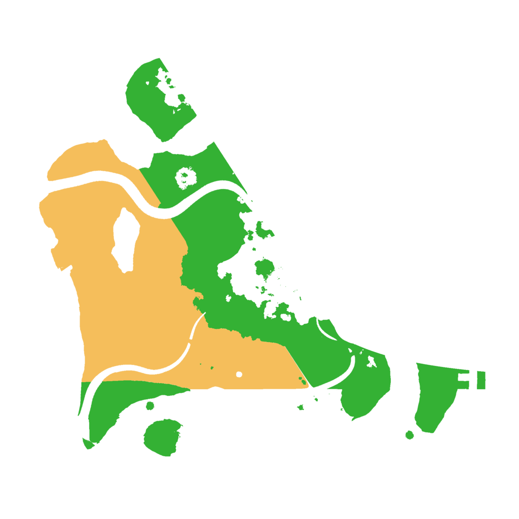 Biome Rust Map: Procedural Map, Size: 2500, Seed: 2050621863