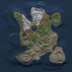 Thumbnail Rust Map: Procedural Map, Size: 2000, Seed: 1765891009, 8 Monuments