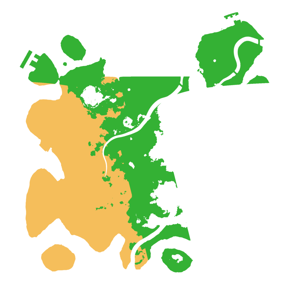 Biome Rust Map: Procedural Map, Size: 3200, Seed: 122959163