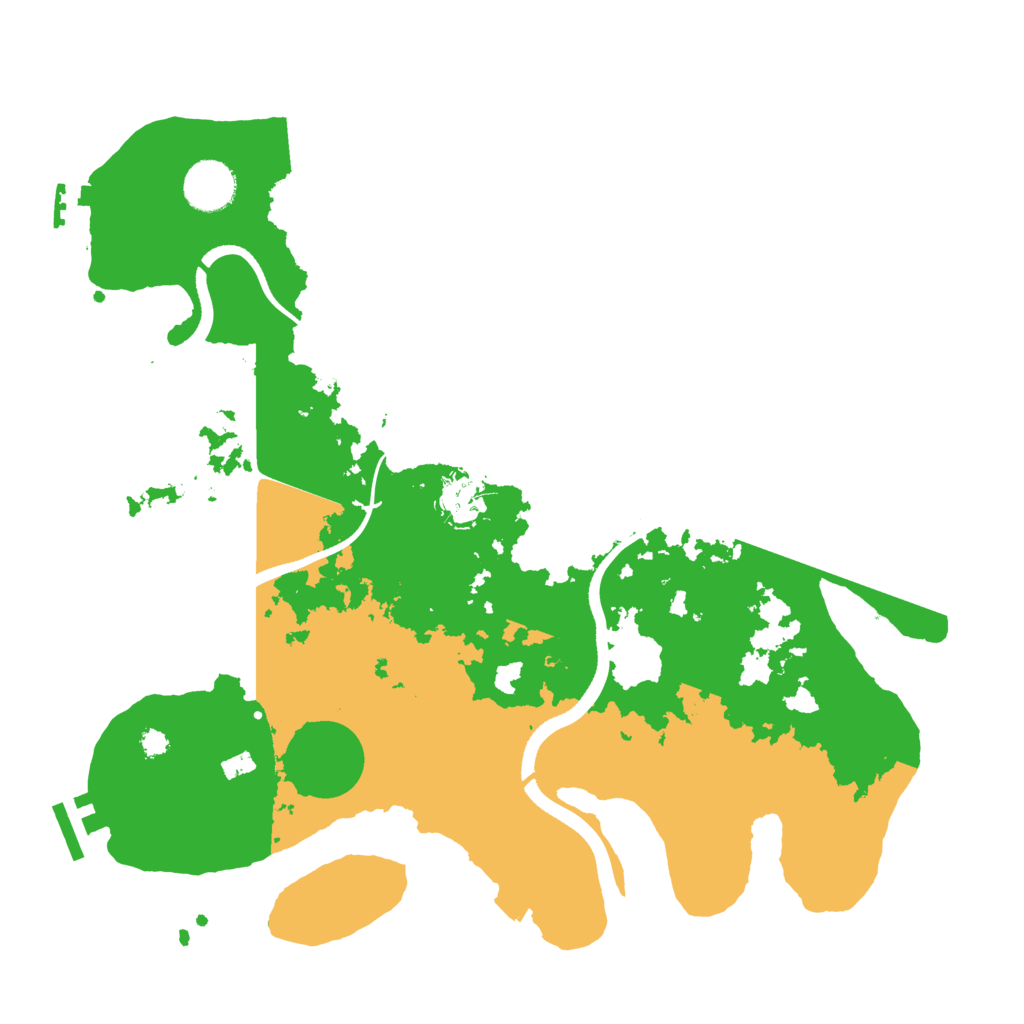 Biome Rust Map: Procedural Map, Size: 3500, Seed: 354377998