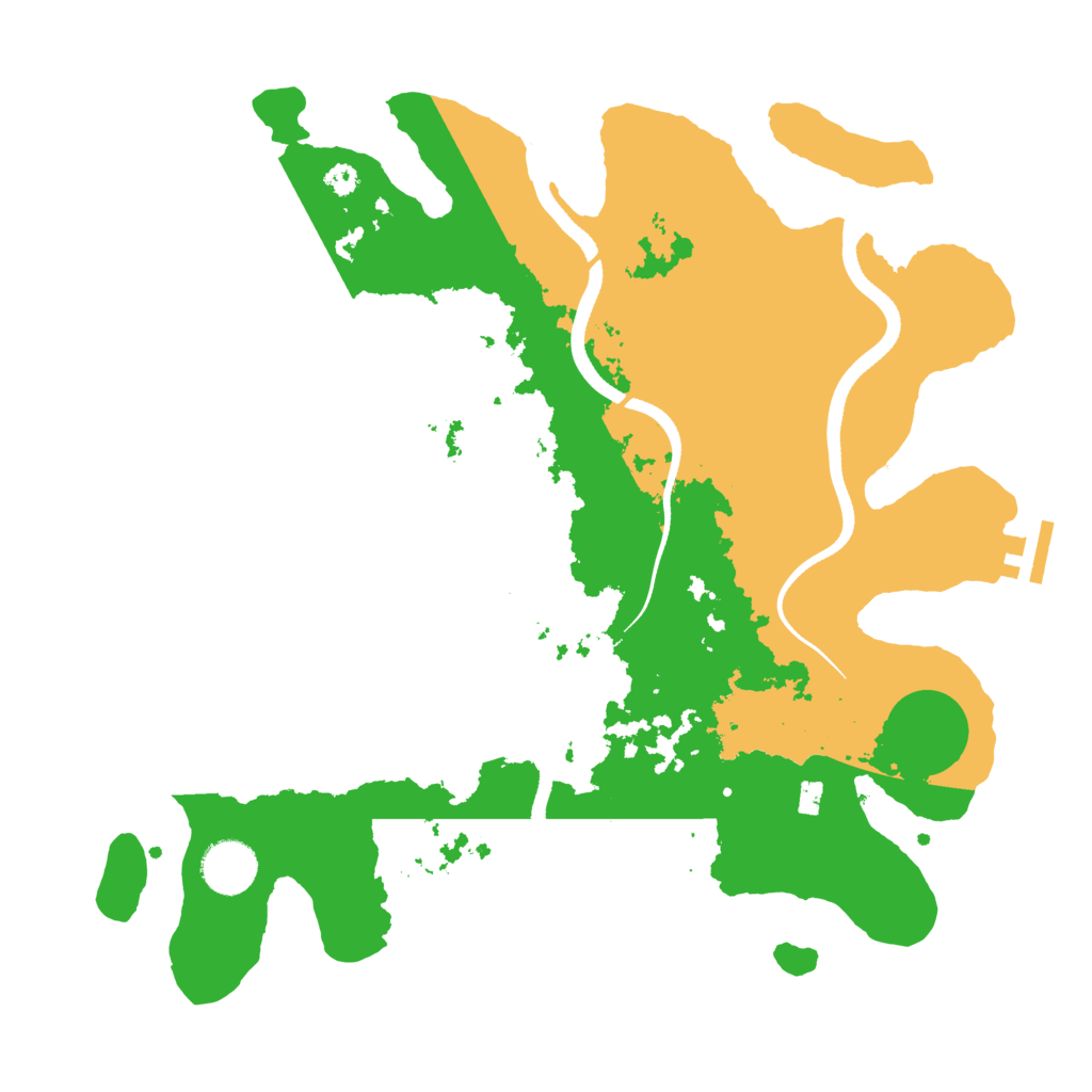 Biome Rust Map: Procedural Map, Size: 3500, Seed: 1823308541