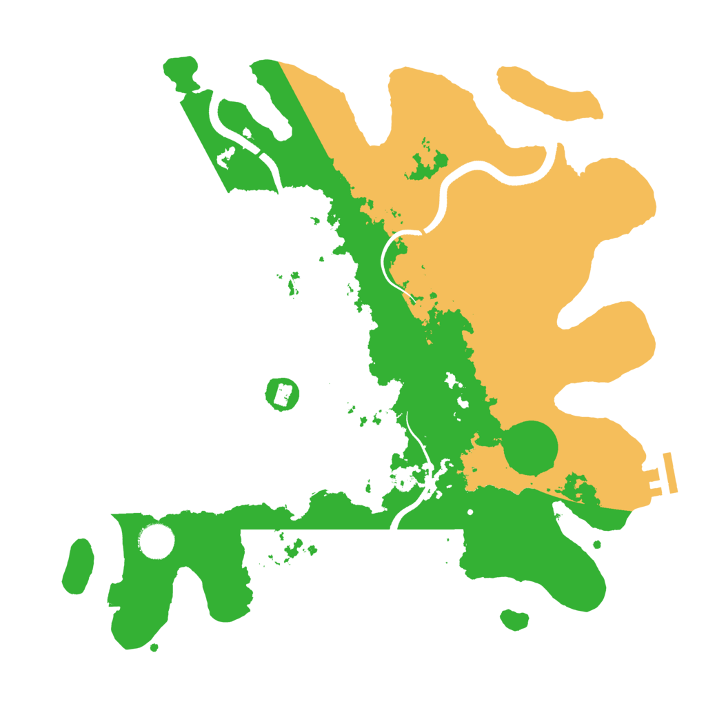 Biome Rust Map: Procedural Map, Size: 3500, Seed: 1823308541
