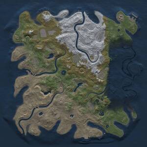 Thumbnail Rust Map: Procedural Map, Size: 4500, Seed: 1294114118, 16 Monuments