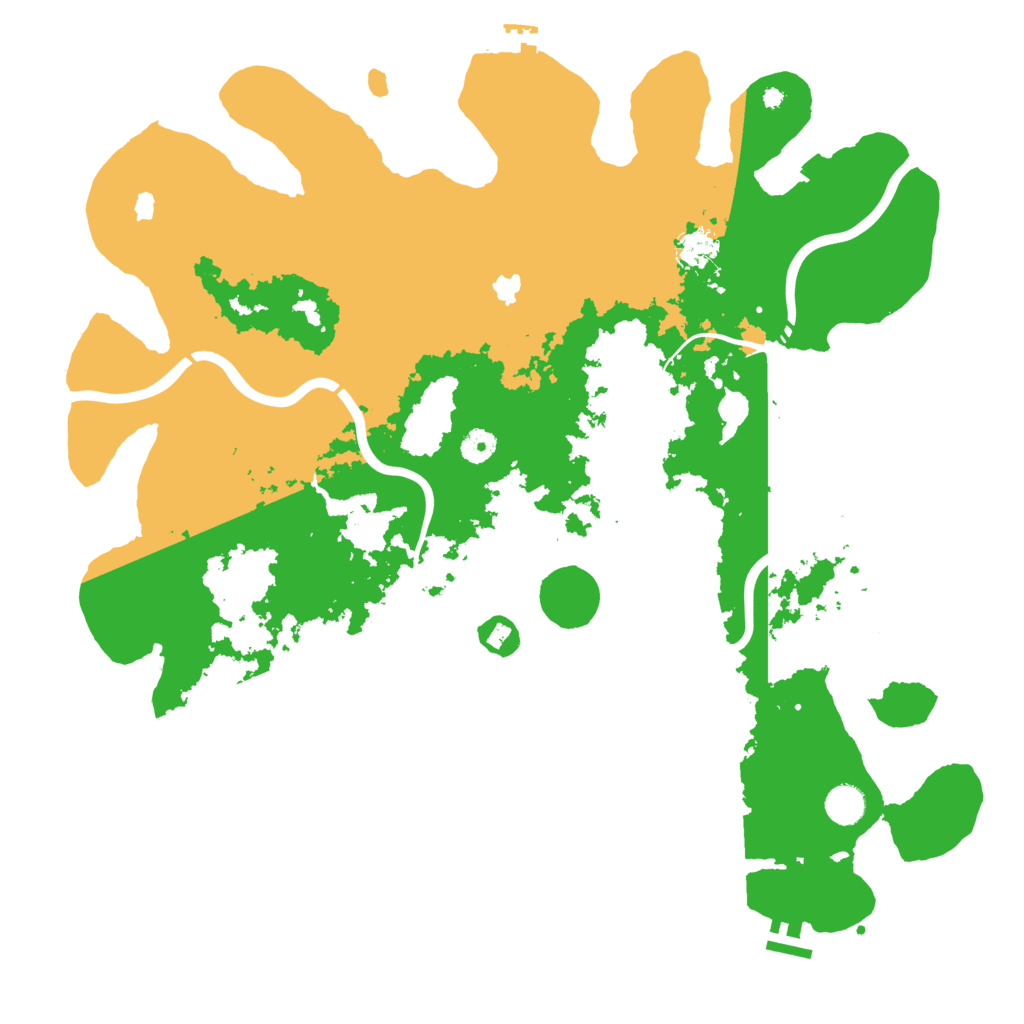 Biome Rust Map: Procedural Map, Size: 4500, Seed: 1267934397