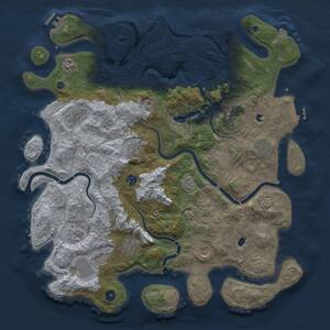 Thumbnail Rust Map: Procedural Map, Size: 4500, Seed: 1426433689, 17 Monuments