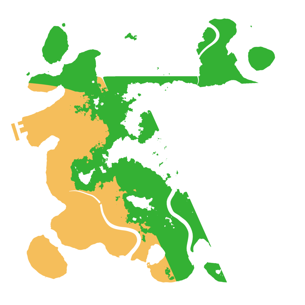 Biome Rust Map: Procedural Map, Size: 3500, Seed: 1369097889