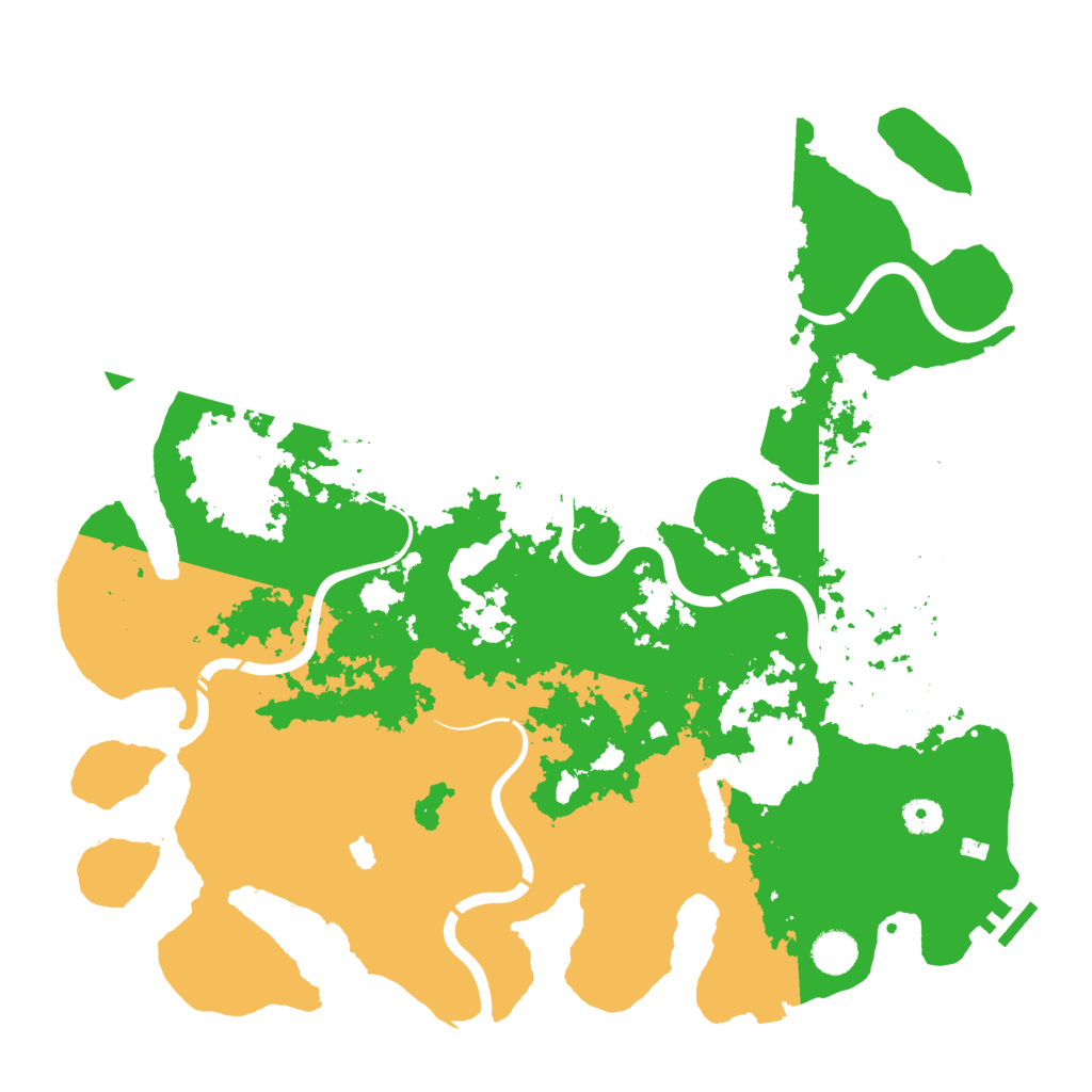 Biome Rust Map: Procedural Map, Size: 4300, Seed: 1187477427