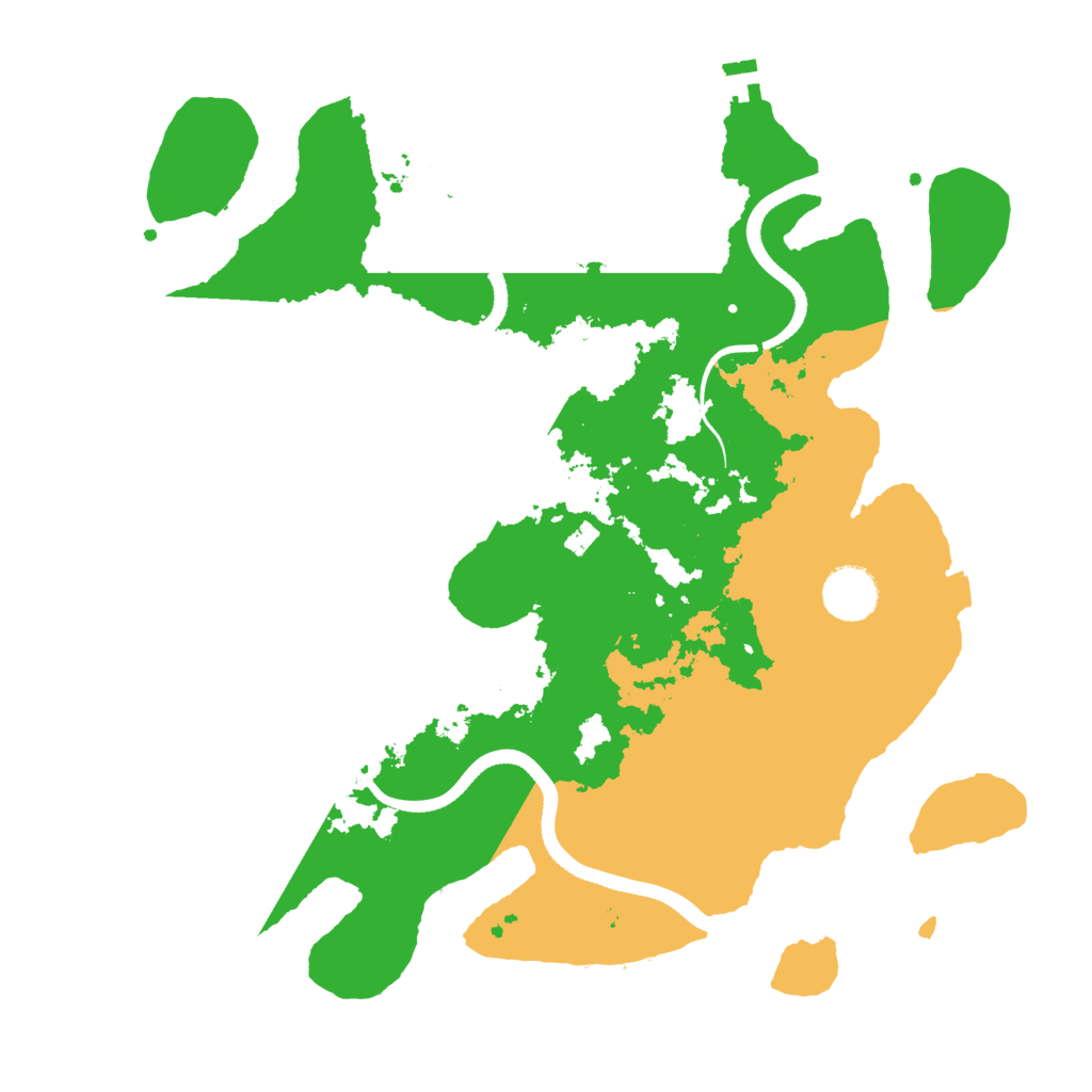 Biome Rust Map: Procedural Map, Size: 3500, Seed: 63417