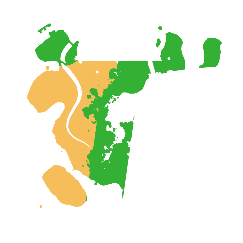 Biome Rust Map: Procedural Map, Size: 2500, Seed: 2138980229