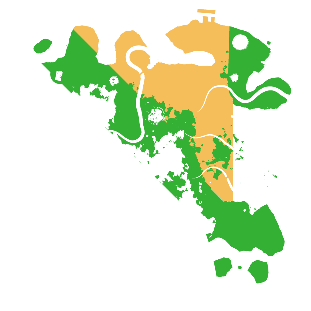 Biome Rust Map: Procedural Map, Size: 3500, Seed: 266706128