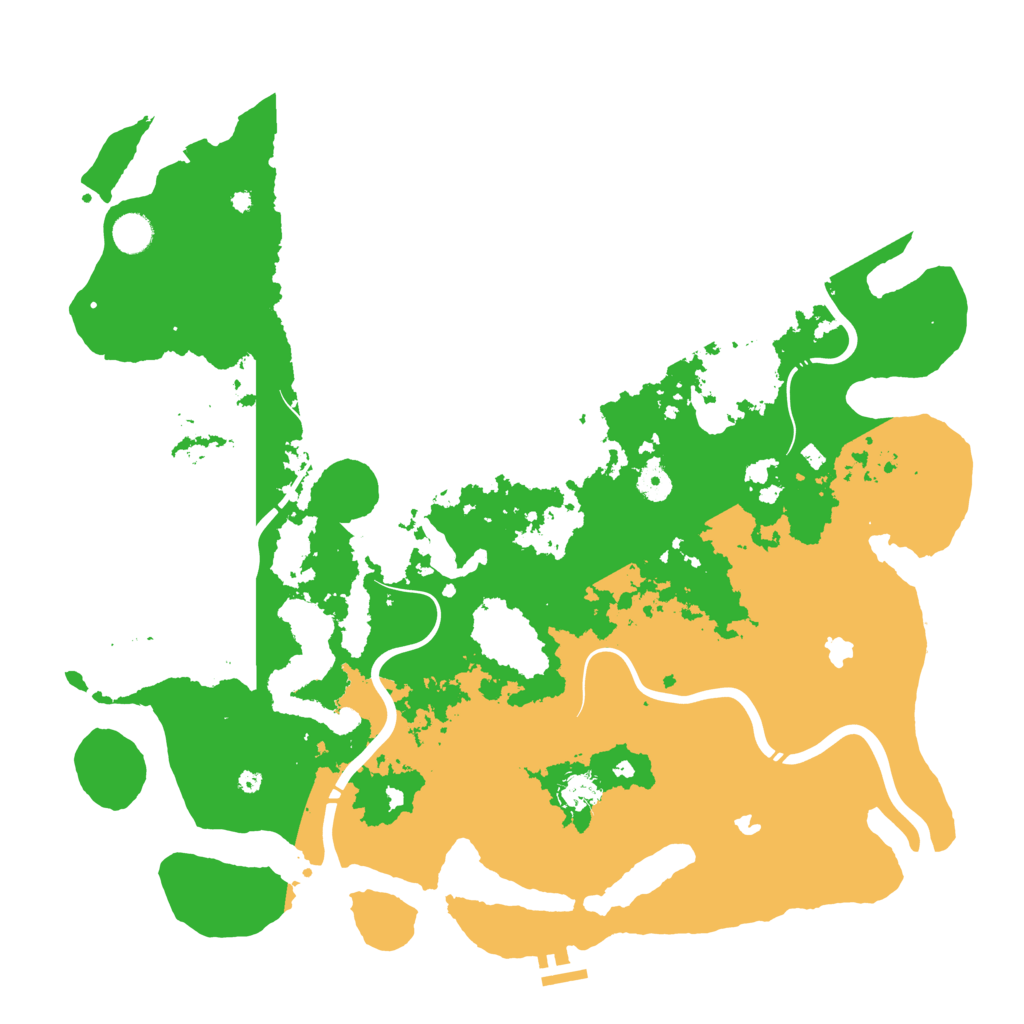 Biome Rust Map: Procedural Map, Size: 4500, Seed: 207721643