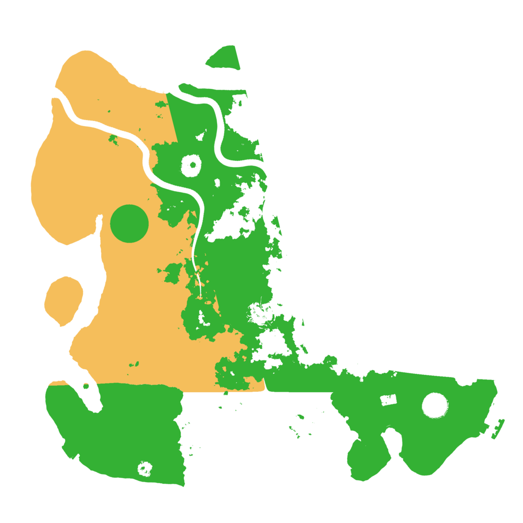 Biome Rust Map: Procedural Map, Size: 3600, Seed: 44501