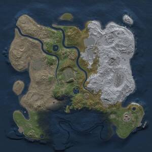 Thumbnail Rust Map: Procedural Map, Size: 3600, Seed: 44501, 16 Monuments