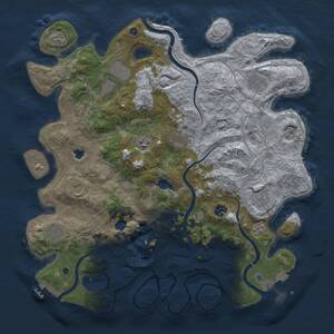 Thumbnail Rust Map: Procedural Map, Size: 4250, Seed: 438766223, 15 Monuments