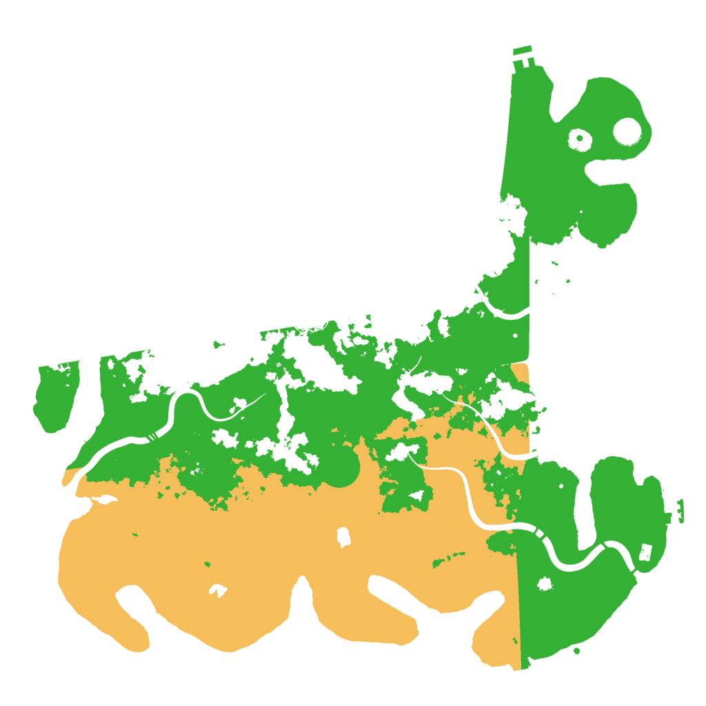 Biome Rust Map: Procedural Map, Size: 4500, Seed: 444110000