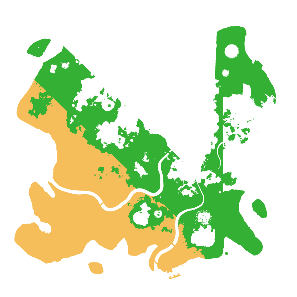 Biome Rust Map: Procedural Map, Size: 3800, Seed: 28811588