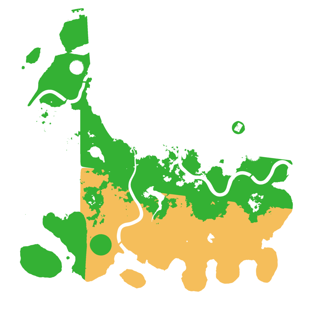 Biome Rust Map: Procedural Map, Size: 4000, Seed: 250259101