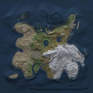 Thumbnail Rust Map: Procedural Map, Size: 2500, Seed: 1538022084, 8 Monuments
