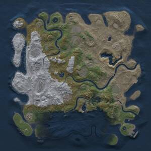 Thumbnail Rust Map: Procedural Map, Size: 4250, Seed: 1648268559, 16 Monuments