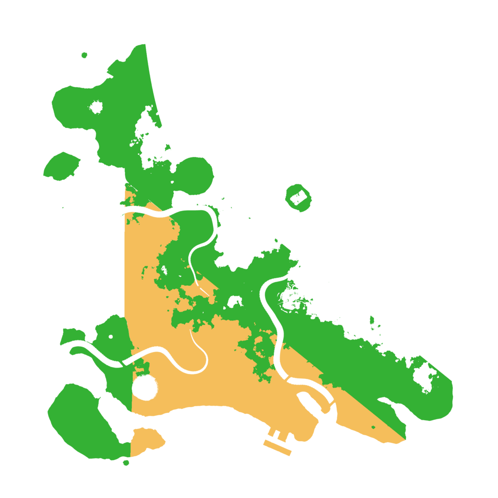 Biome Rust Map: Procedural Map, Size: 3500, Seed: 1270155184