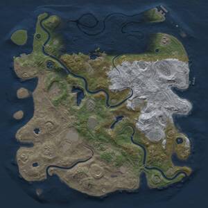Thumbnail Rust Map: Procedural Map, Size: 4500, Seed: 1012927690, 17 Monuments
