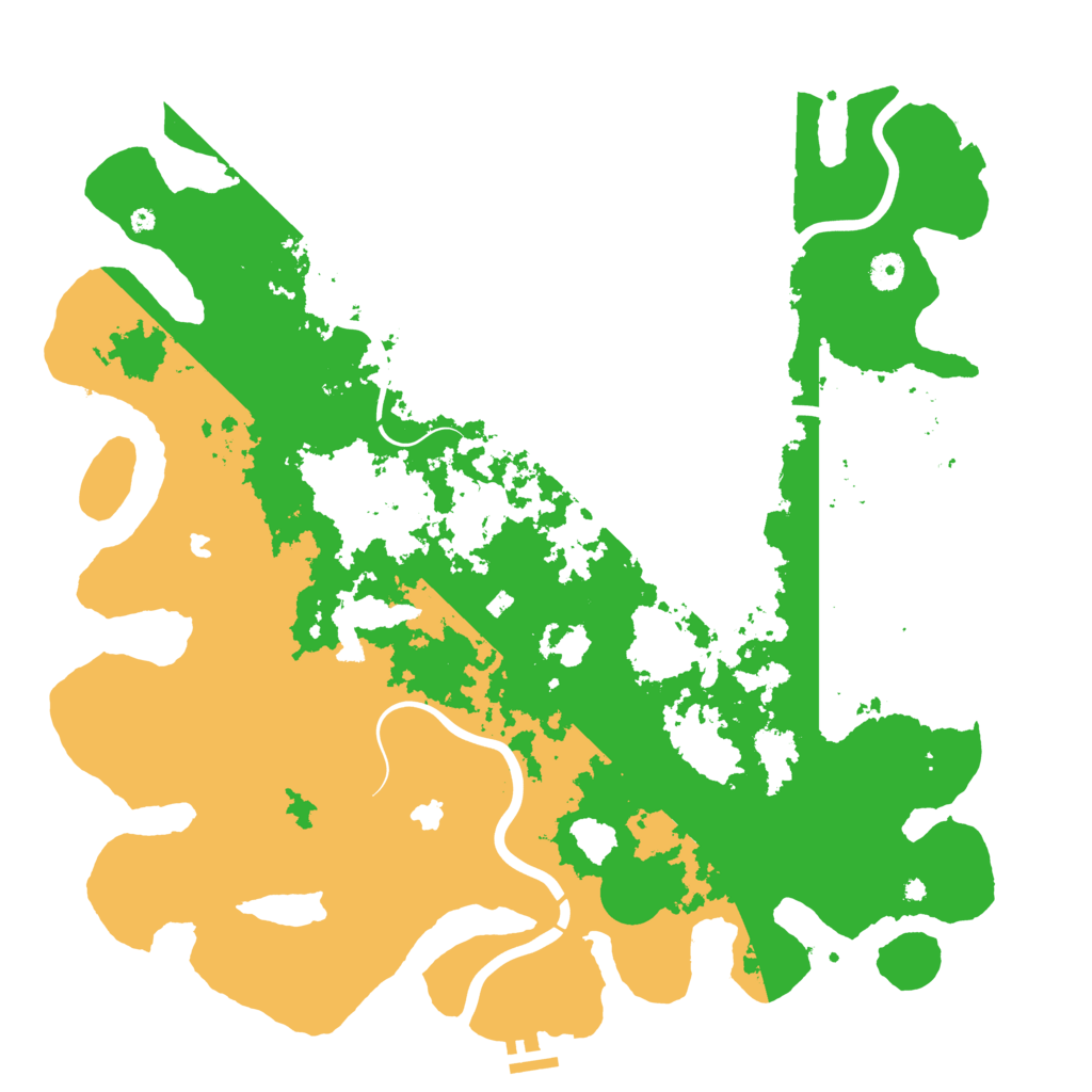 Biome Rust Map: Procedural Map, Size: 4500, Seed: 459151368