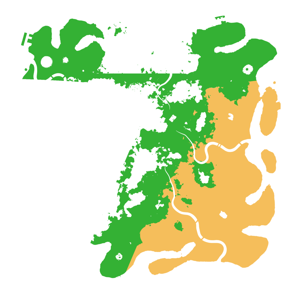 Biome Rust Map: Procedural Map, Size: 4500, Seed: 355597591