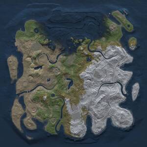 Thumbnail Rust Map: Procedural Map, Size: 4250, Seed: 1083325526, 15 Monuments