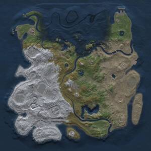 Thumbnail Rust Map: Procedural Map, Size: 4250, Seed: 546132578, 17 Monuments