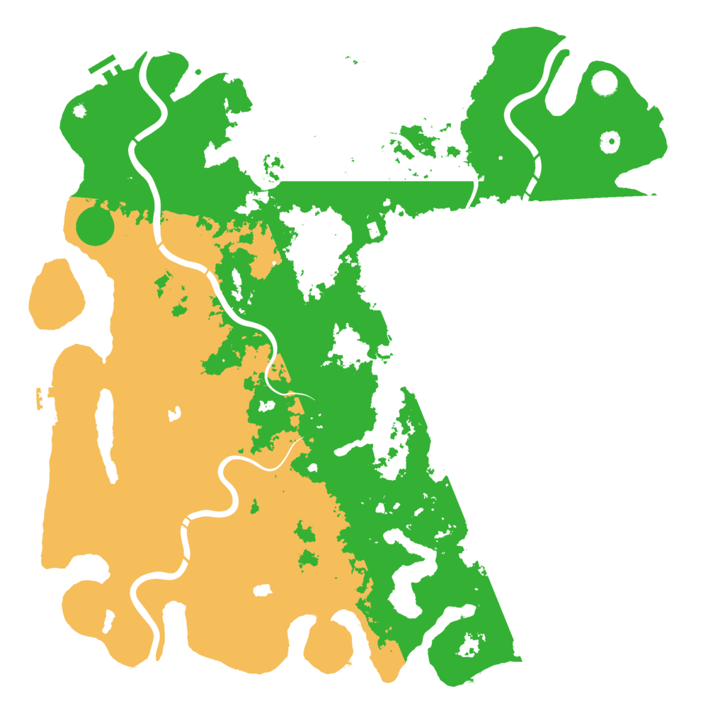Biome Rust Map: Procedural Map, Size: 5000, Seed: 2023592486