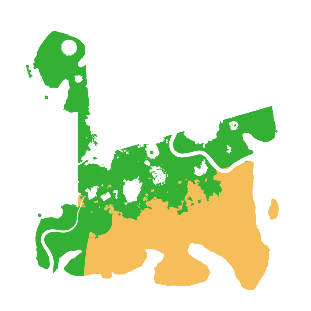 Biome Rust Map: Procedural Map, Size: 3500, Seed: 41651473