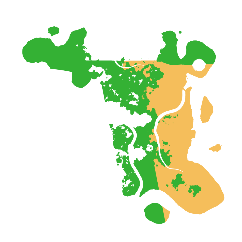 Biome Rust Map: Procedural Map, Size: 3500, Seed: 1809470223