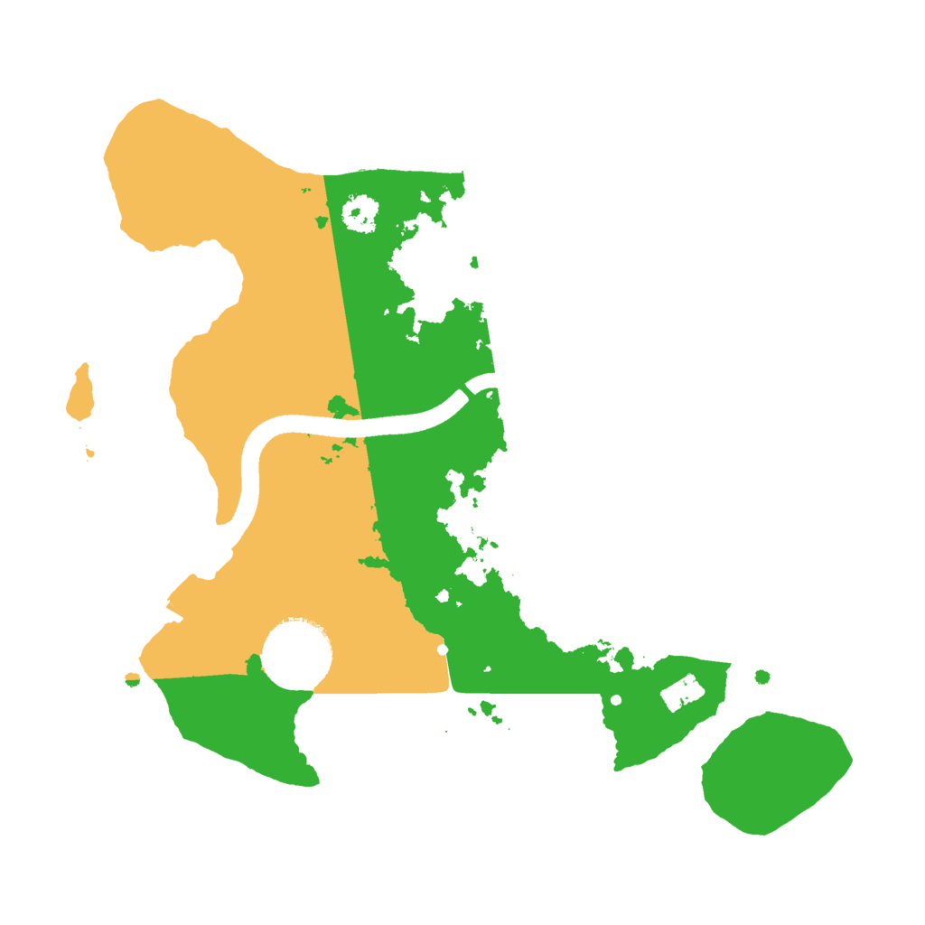 Biome Rust Map: Procedural Map, Size: 2500, Seed: 6122208