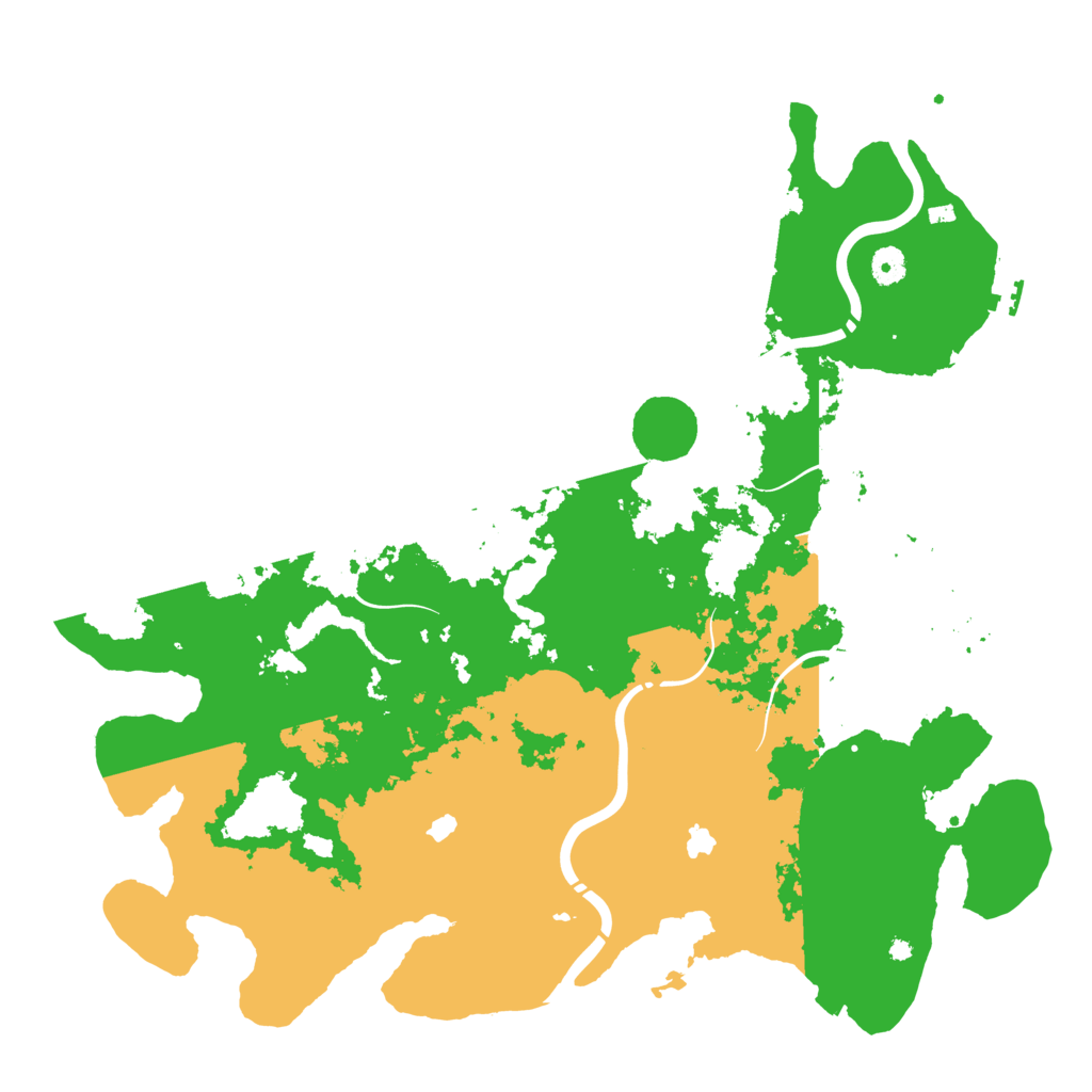 Biome Rust Map: Procedural Map, Size: 4500, Seed: 490385533