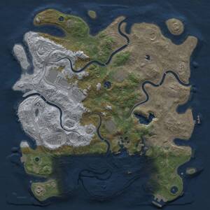 Thumbnail Rust Map: Procedural Map, Size: 4250, Seed: 92231465, 16 Monuments