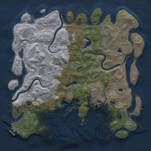 Thumbnail Rust Map: Procedural Map, Size: 4500, Seed: 1023469563, 16 Monuments