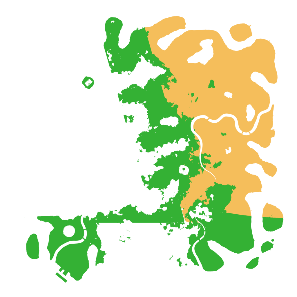 Biome Rust Map: Procedural Map, Size: 4500, Seed: 257660094
