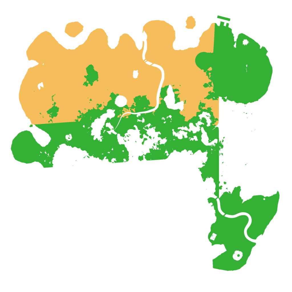 Biome Rust Map: Procedural Map, Size: 4500, Seed: 1981544928