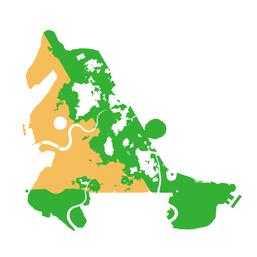 Biome Rust Map: Procedural Map, Size: 3500, Seed: 8217
