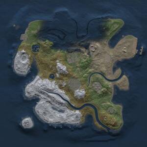 Thumbnail Rust Map: Procedural Map, Size: 2750, Seed: 615392148, 10 Monuments