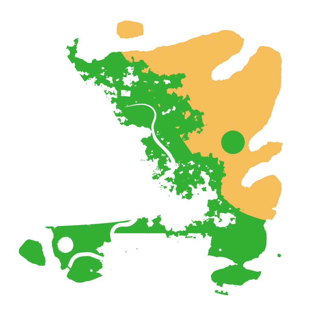 Biome Rust Map: Procedural Map, Size: 3500, Seed: 12949