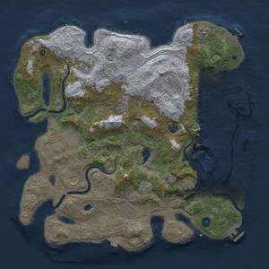 Thumbnail Rust Map: Procedural Map, Size: 4250, Seed: 1289664256, 16 Monuments