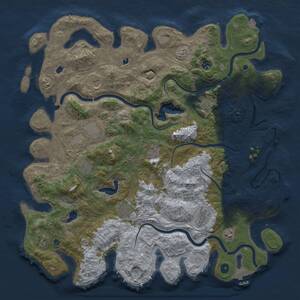 Thumbnail Rust Map: Procedural Map, Size: 4800, Seed: 1349716477, 17 Monuments