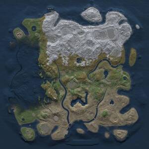 Thumbnail Rust Map: Procedural Map, Size: 4250, Seed: 98989898, 15 Monuments