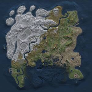 Thumbnail Rust Map: Procedural Map, Size: 4250, Seed: 103757135, 15 Monuments