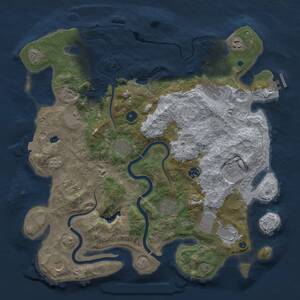 Thumbnail Rust Map: Procedural Map, Size: 4200, Seed: 921763517, 17 Monuments