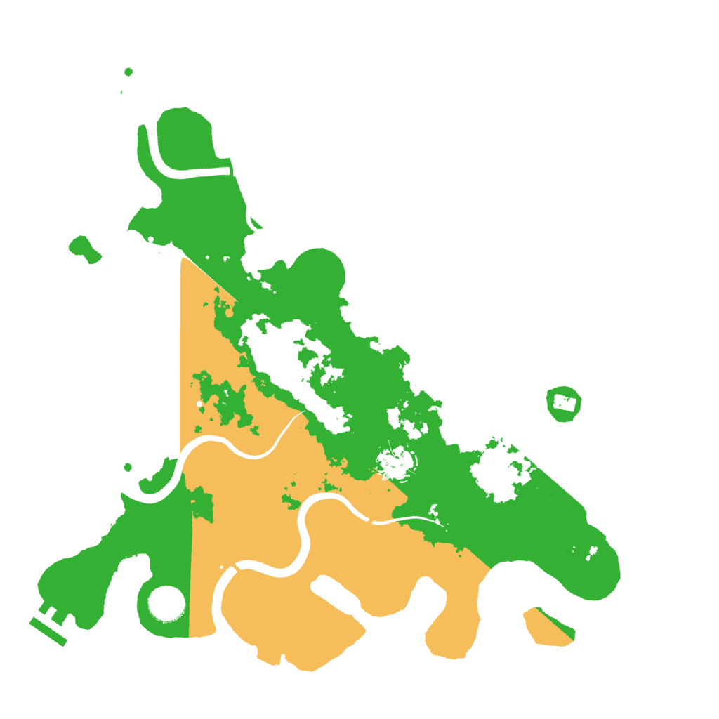 Biome Rust Map: Procedural Map, Size: 3500, Seed: 521077681